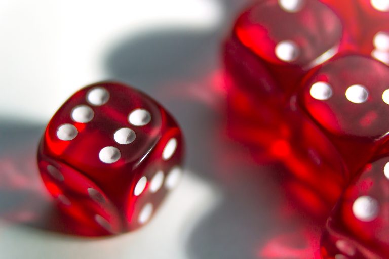 Playing Dice Royalty-Free Stock Photo