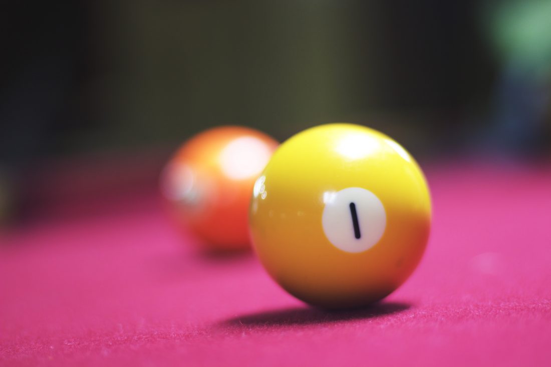 Free stock image of Pool Ball on Table