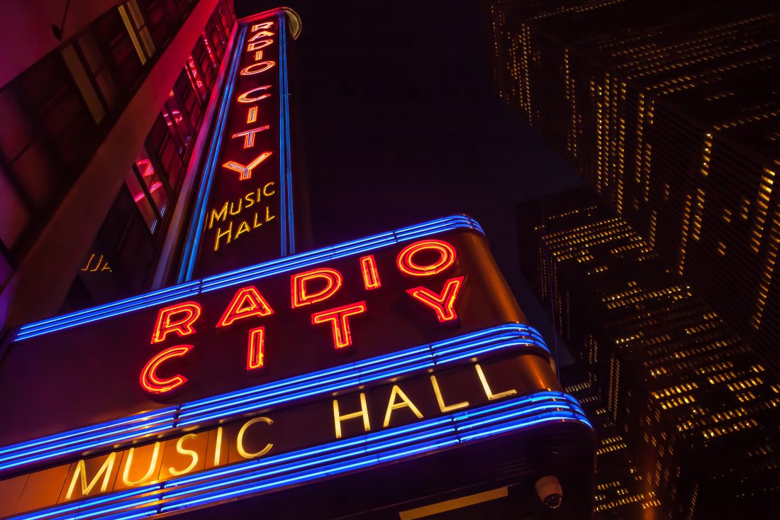 Free stock image of Radio City New York