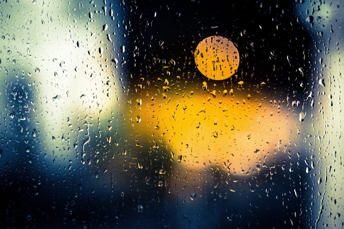 Free stock image of Window Rain Drops