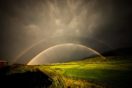 Rainbow During Storm