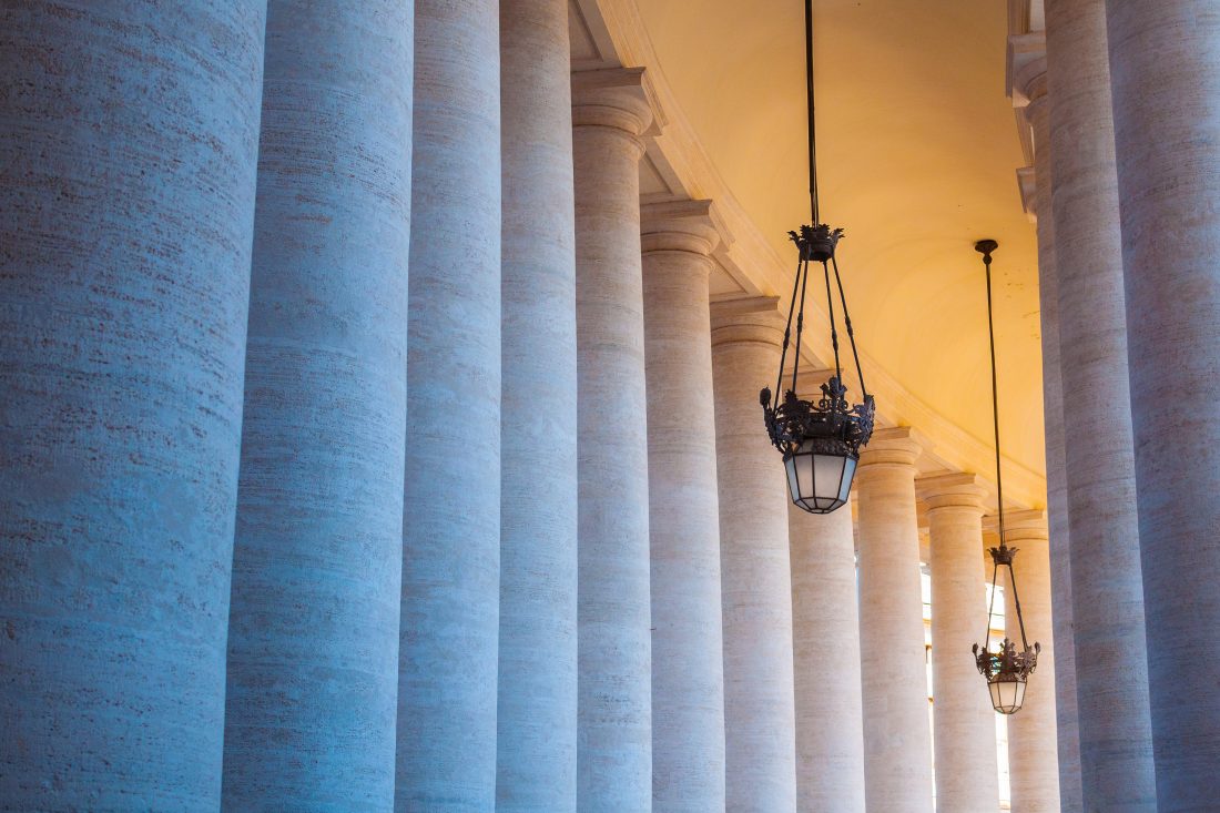 Free stock image of Vatican Columns