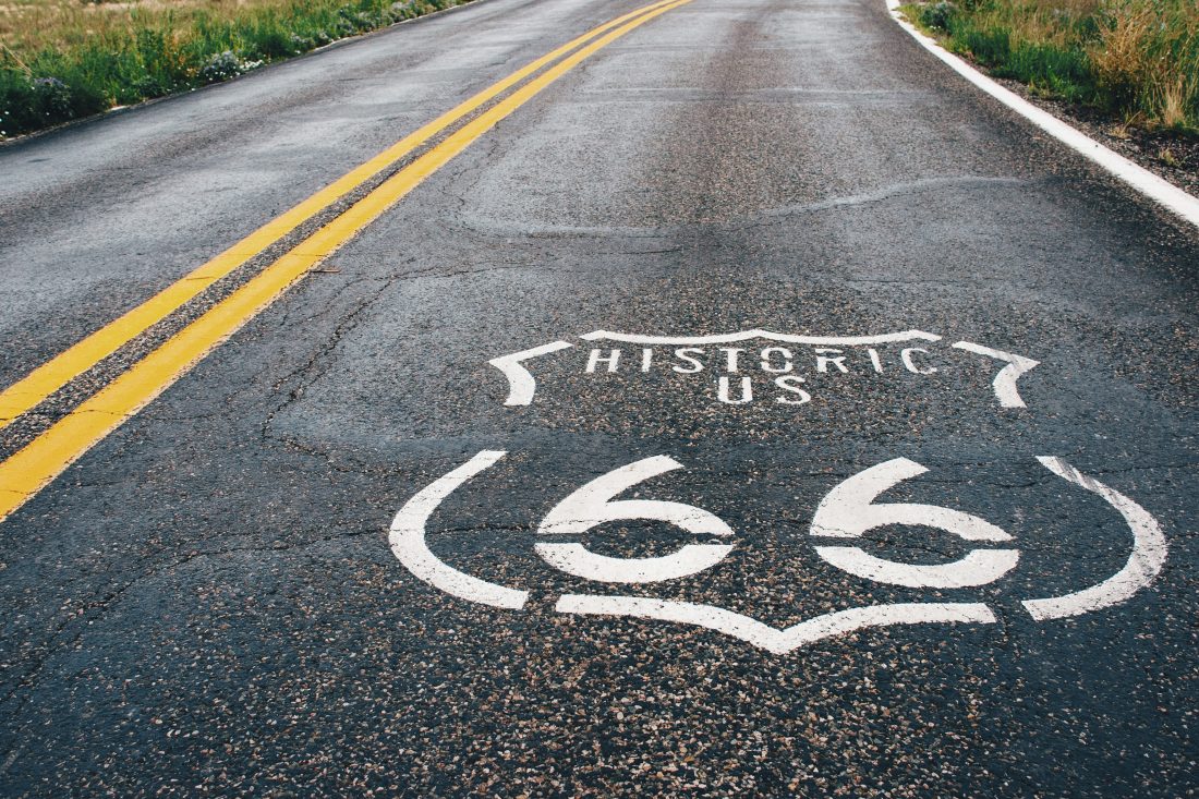 Free stock image of Route 66 Road