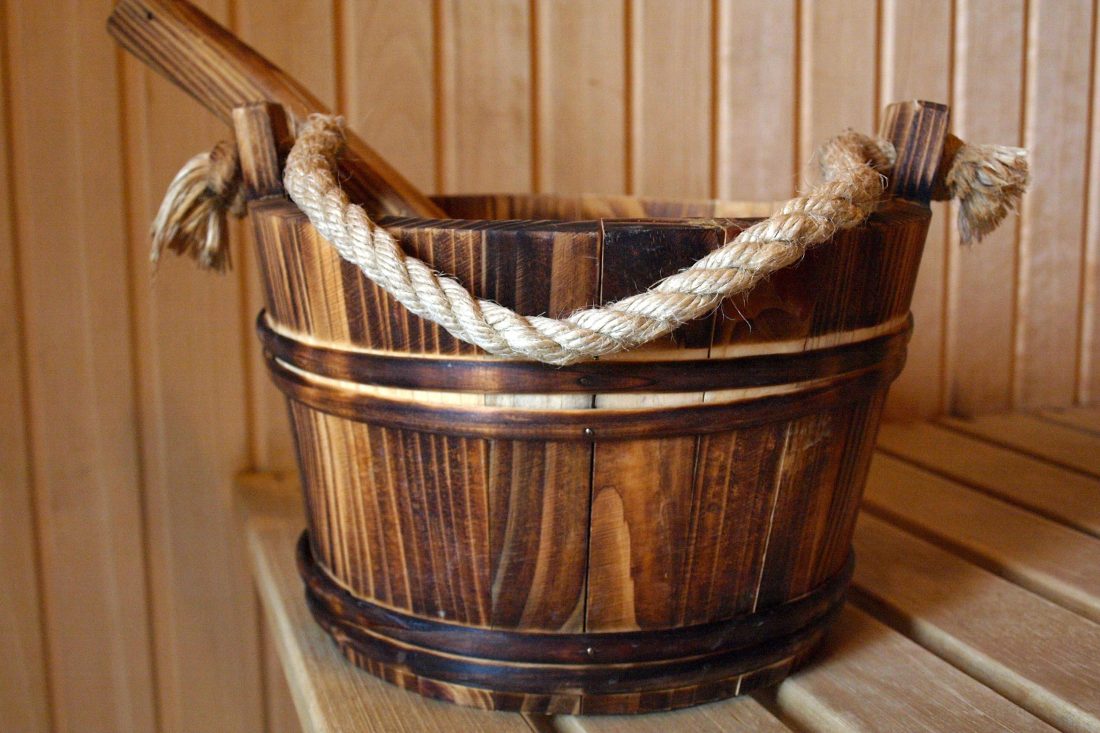 Free stock image of Sauna Bucket