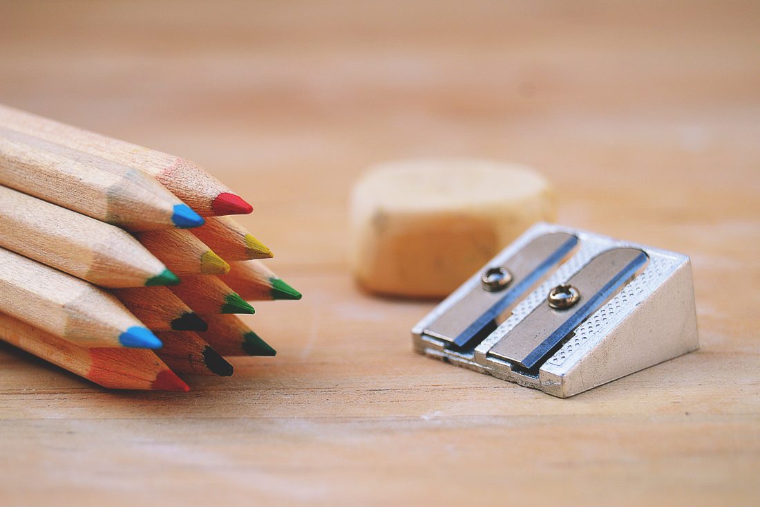 Free stock image of School Pencils & Sharpener