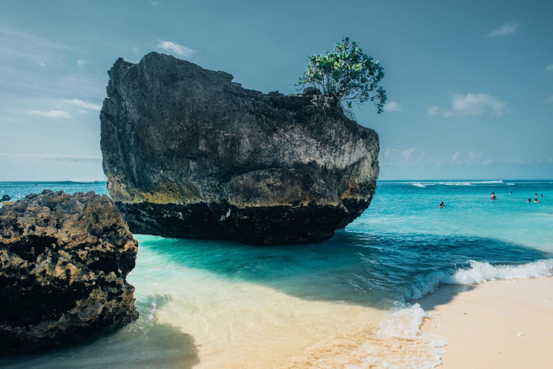 Free stock image of Large Rock on Beach