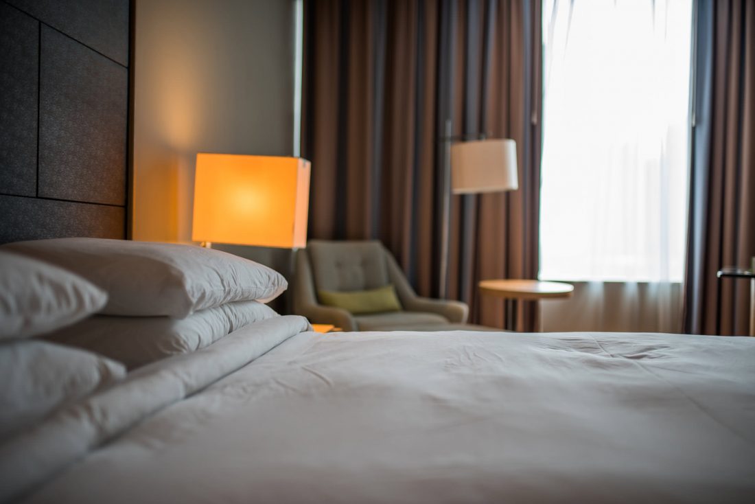 Free stock image of Hotel Bedroom in Evening