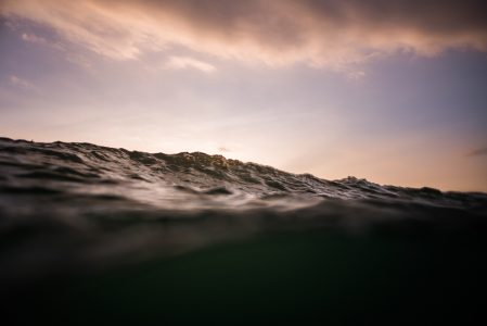 Waves at Sunset