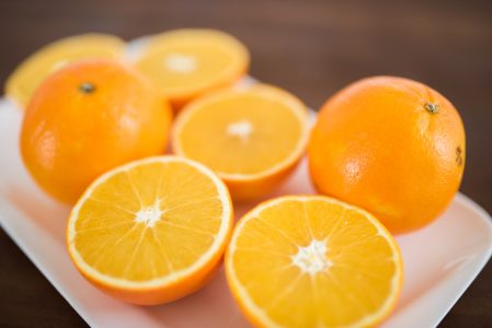 Freshly Cut Oranges