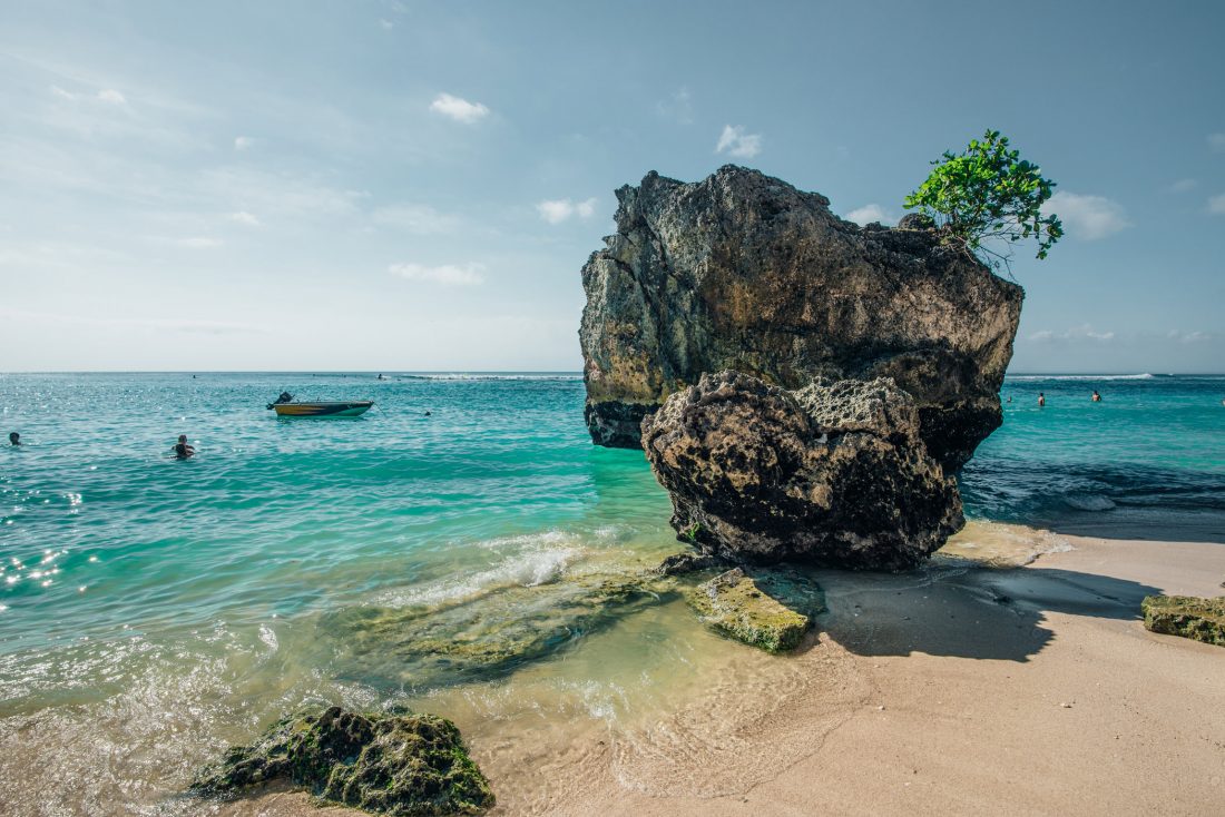 Free stock image of Large Rock on Bali Beach