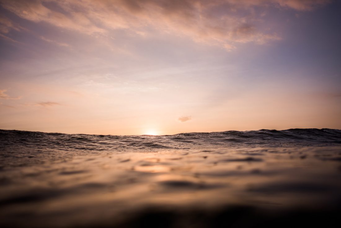 Free stock image of Ocean, Waves and Sunset
