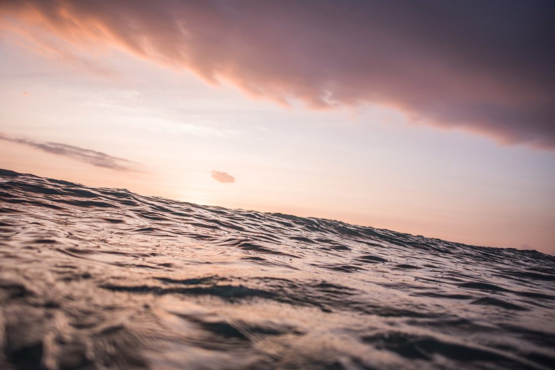 Free stock image of Calm Waves at Sunset