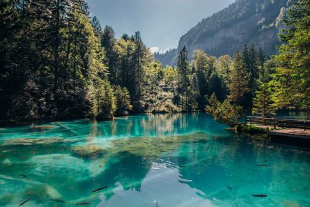 Mountain & Transparent Lake