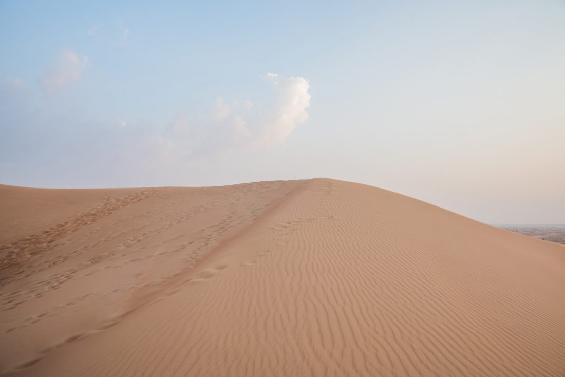 Free stock image of Sand Dune & Single Cloud