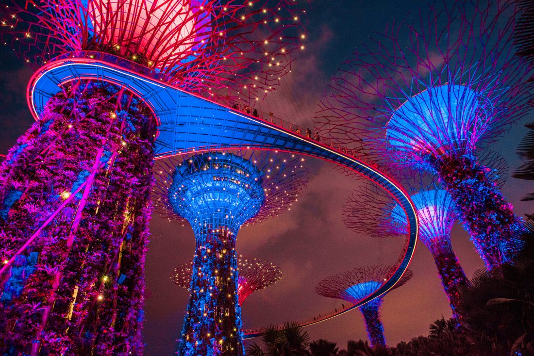 Free stock image of Marina Bay Garden Singapore Blue