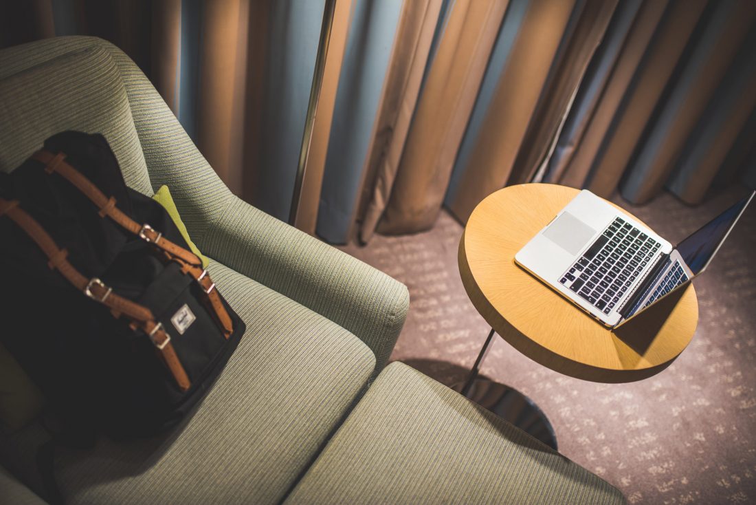 Free stock image of Travel Backpack & Computer