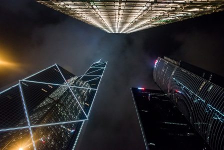 Drone Photograph of Skyscrapers