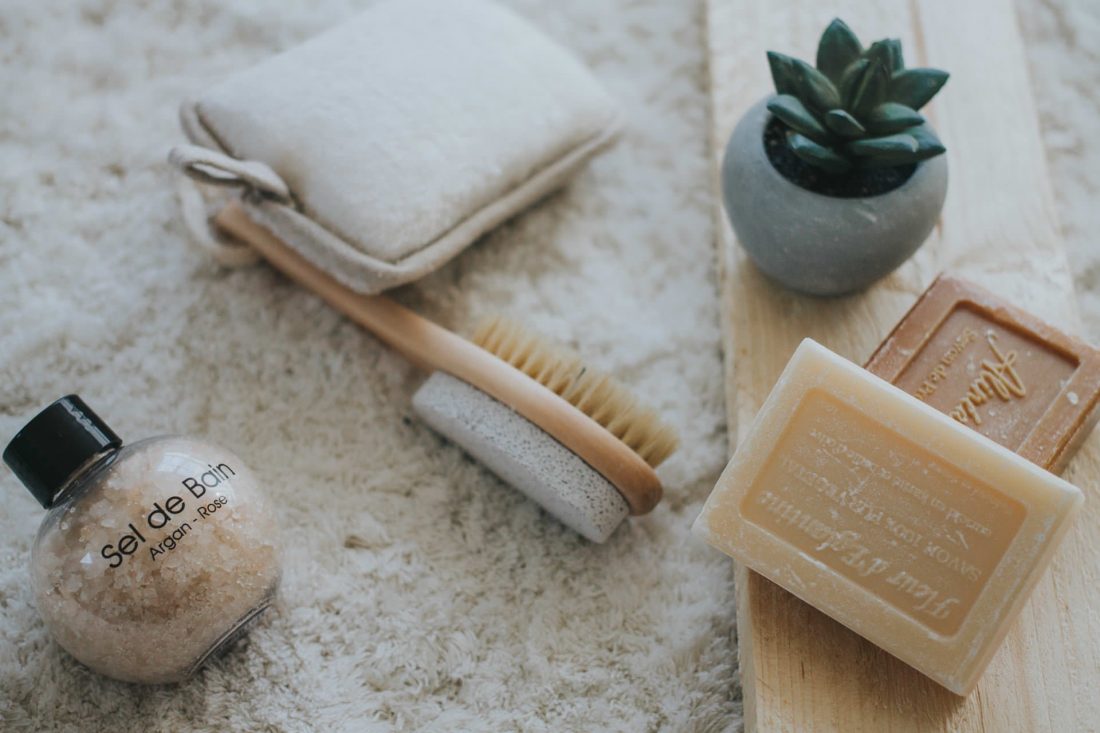 Free stock image of Soap, Brush & Spa Products
