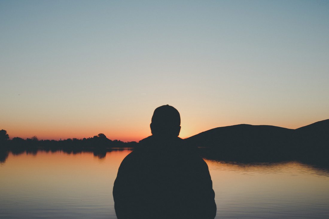 Free stock image of Man Silhouette at Sunset