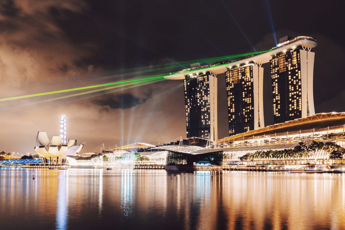 Free stock image of Singapore Lights