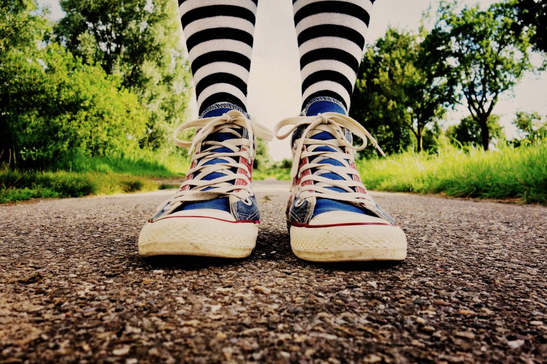 Free stock image of Sneakers on Feet