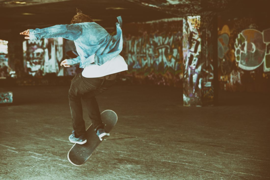 Free stock image of Southbank Skater