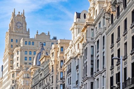 Buildings in Madrid, Spain