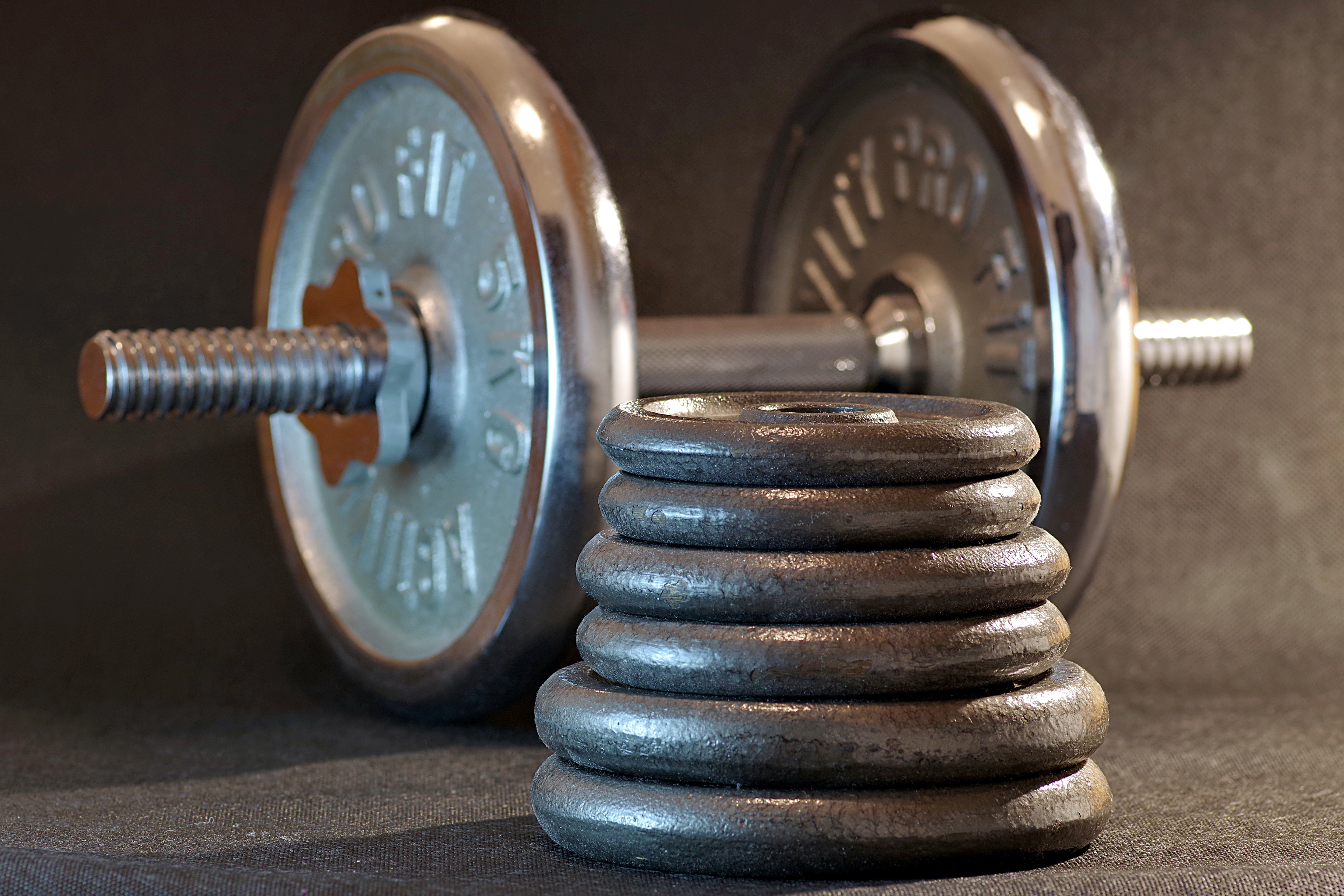 Gym Dumbbell Royalty-Free Stock Photo