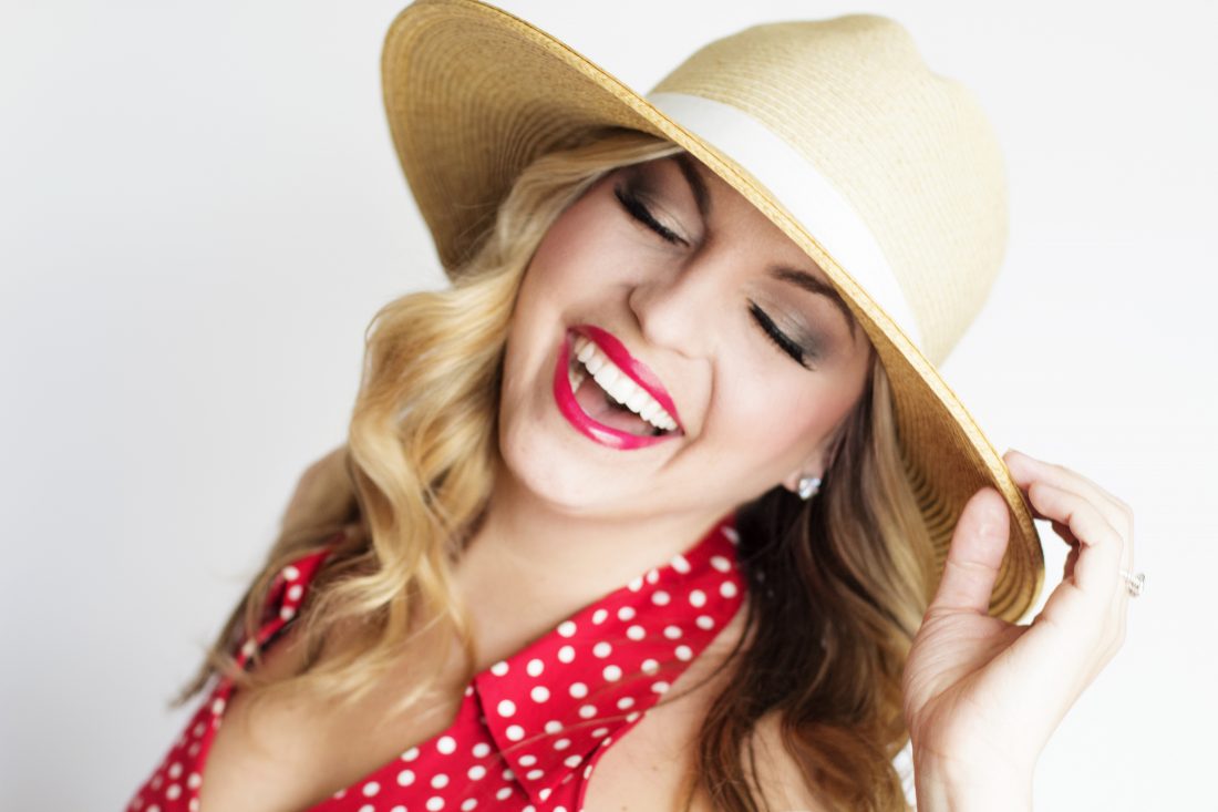 Free stock image of Woman in Straw Hat