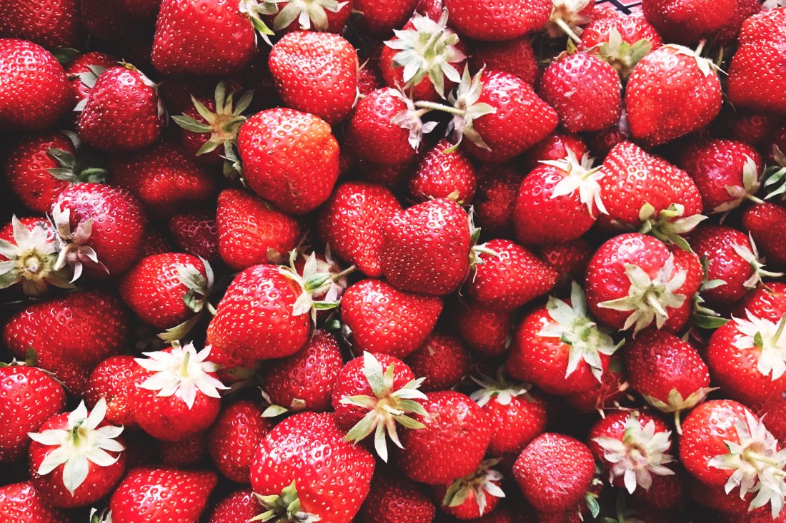 Free stock image of Strawberries Background