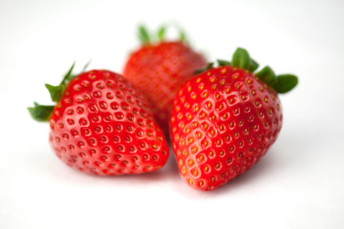 Free stock image of Strawberries Macro