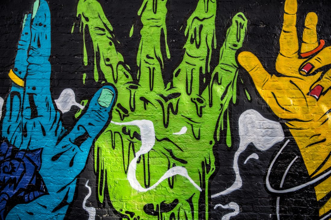 Free stock image of Street Art Hands