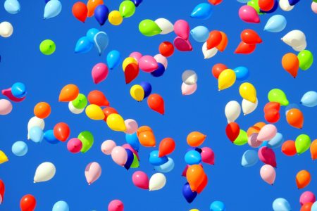 summer party balloons - unusual free stock photos