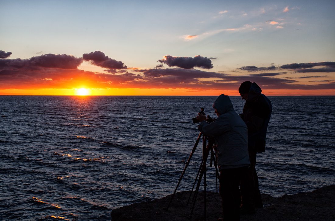 Free stock image of Photographers At Sunset