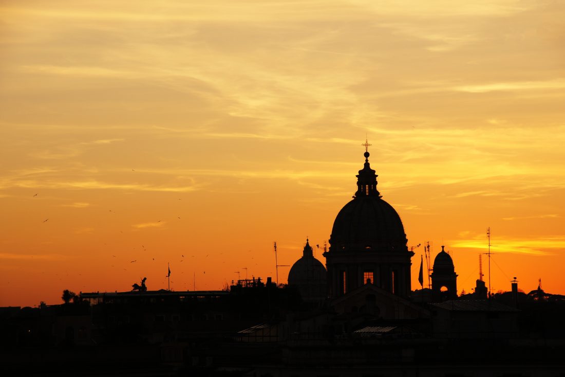Free stock image of Sunset in Rome