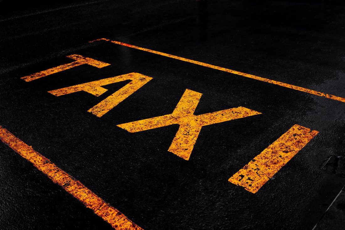 Free stock image of Taxi Road Sign