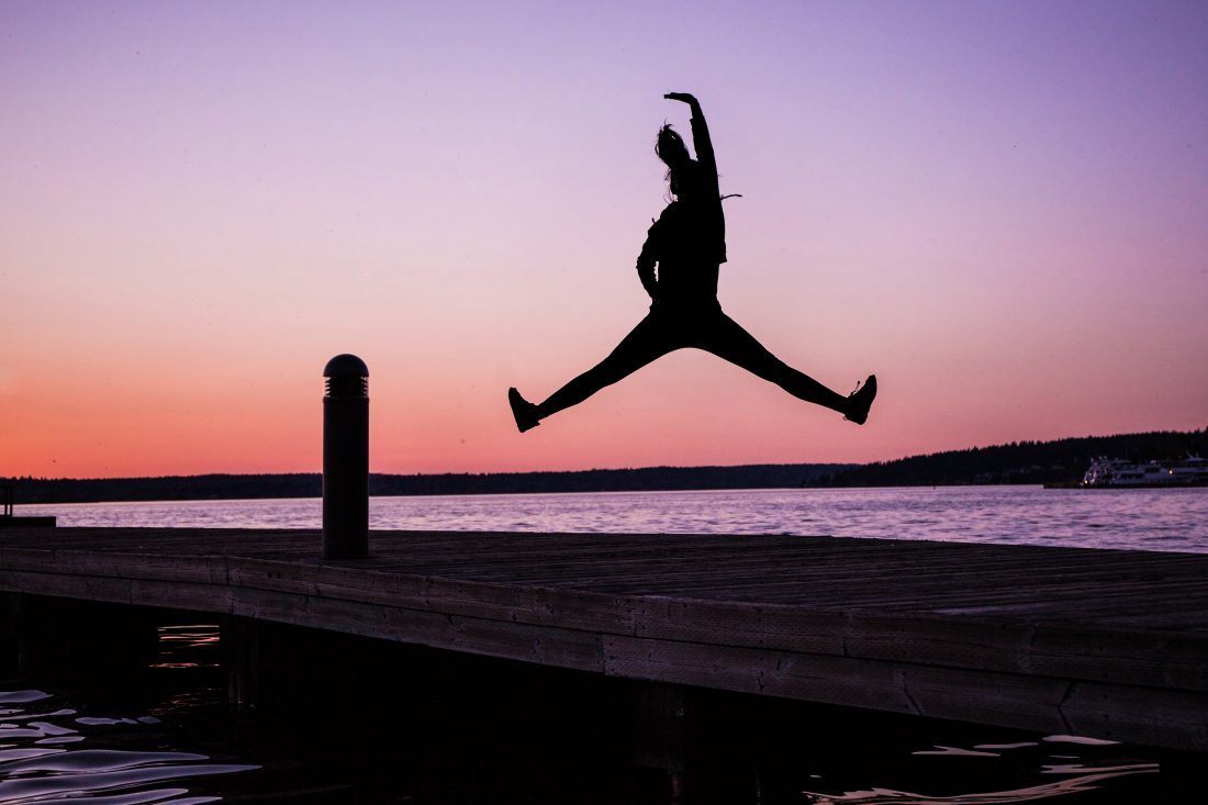 Free stock image of Woman Jumping