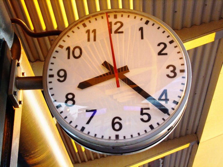 Time on Clock Royalty-Free Stock Photo