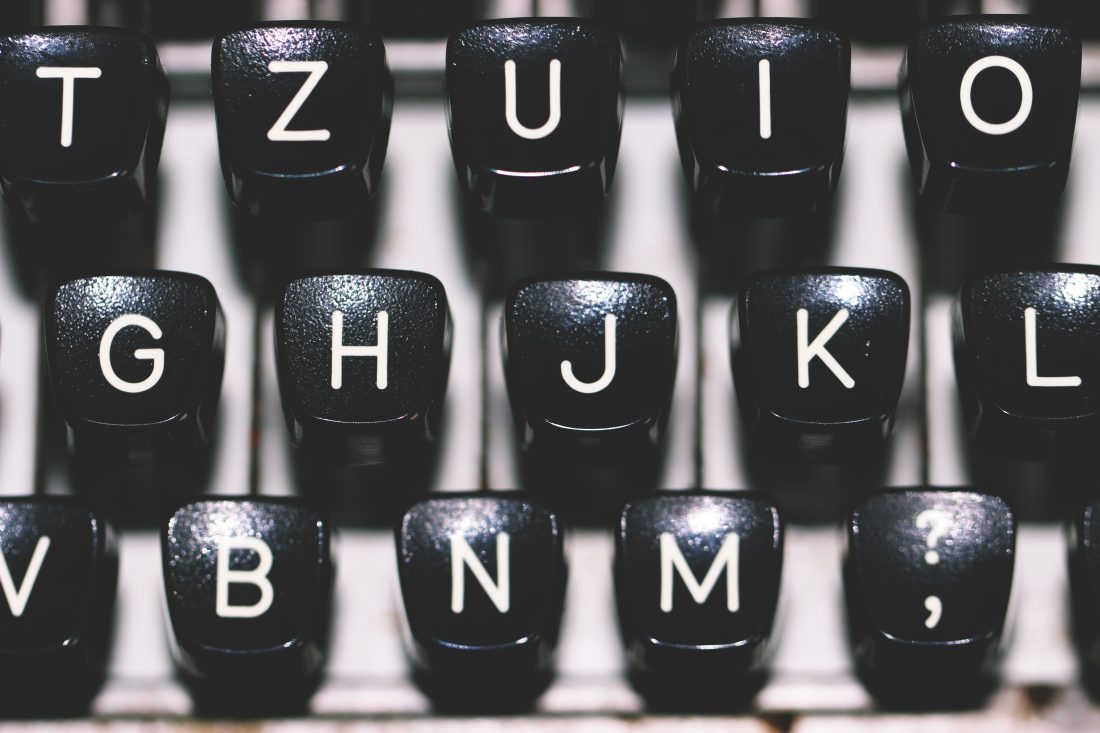 Free stock image of Typewriter Keys