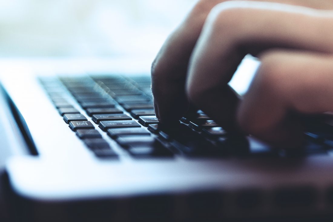 Free stock image of Person Typing on Keyboard