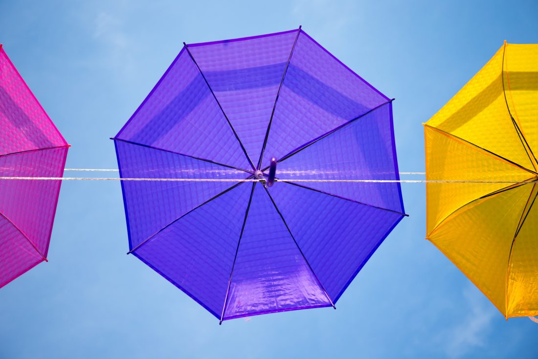 Free stock image of Colorful Umbrellas