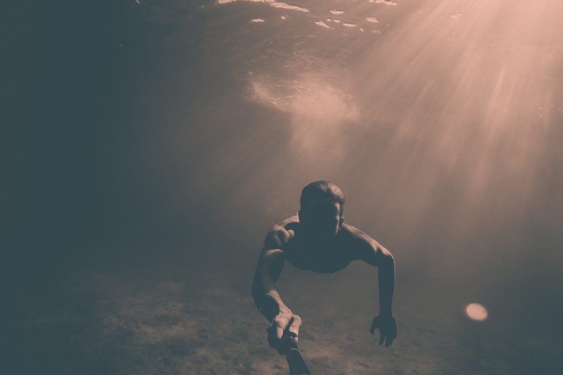Free stock image of Underwater Selfie
