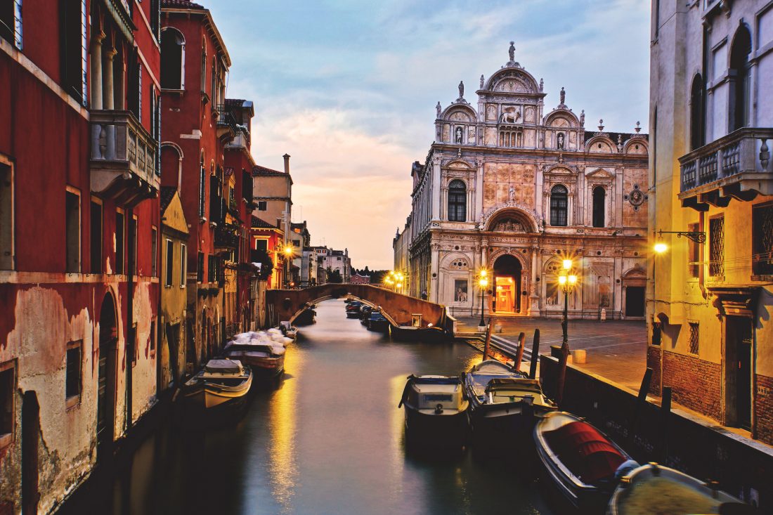 Free stock image of Venice Sunset Italy