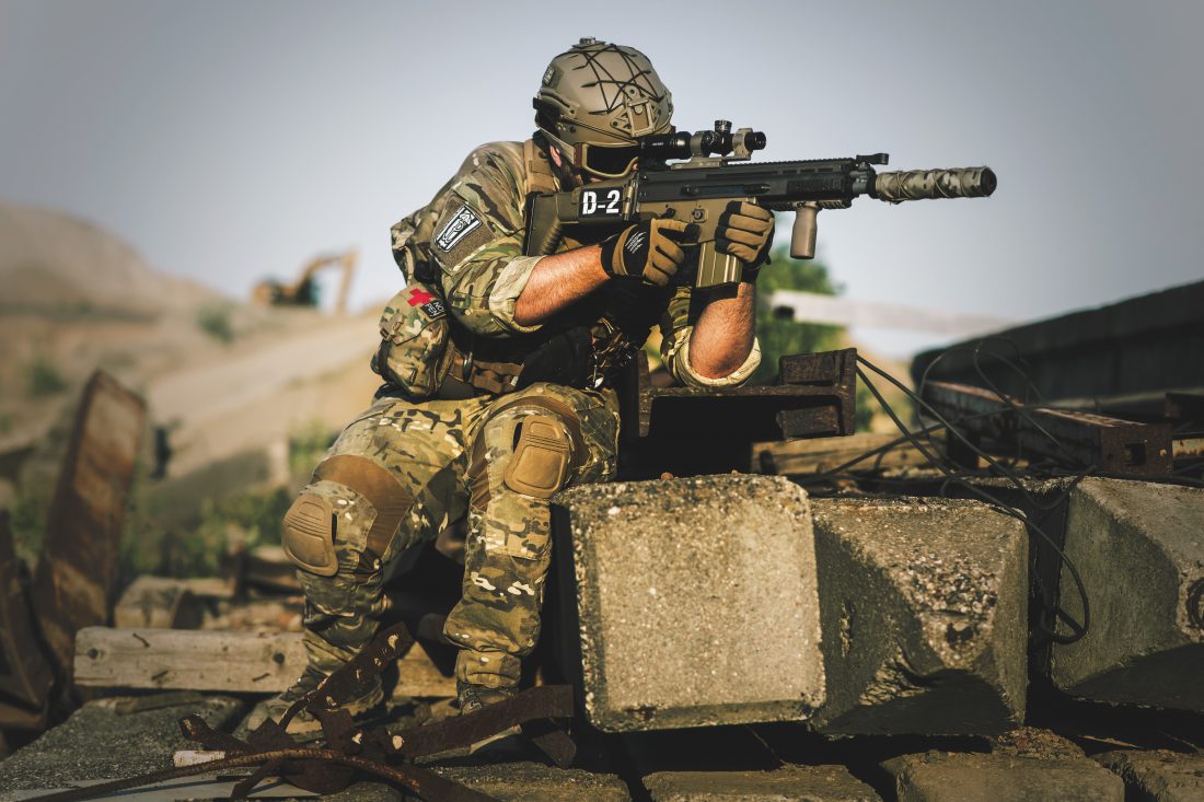 Free stock image of Soldier at War