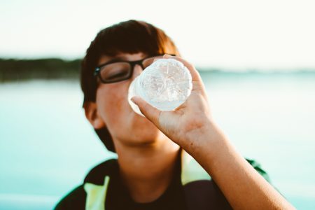 Boy Drinking Water