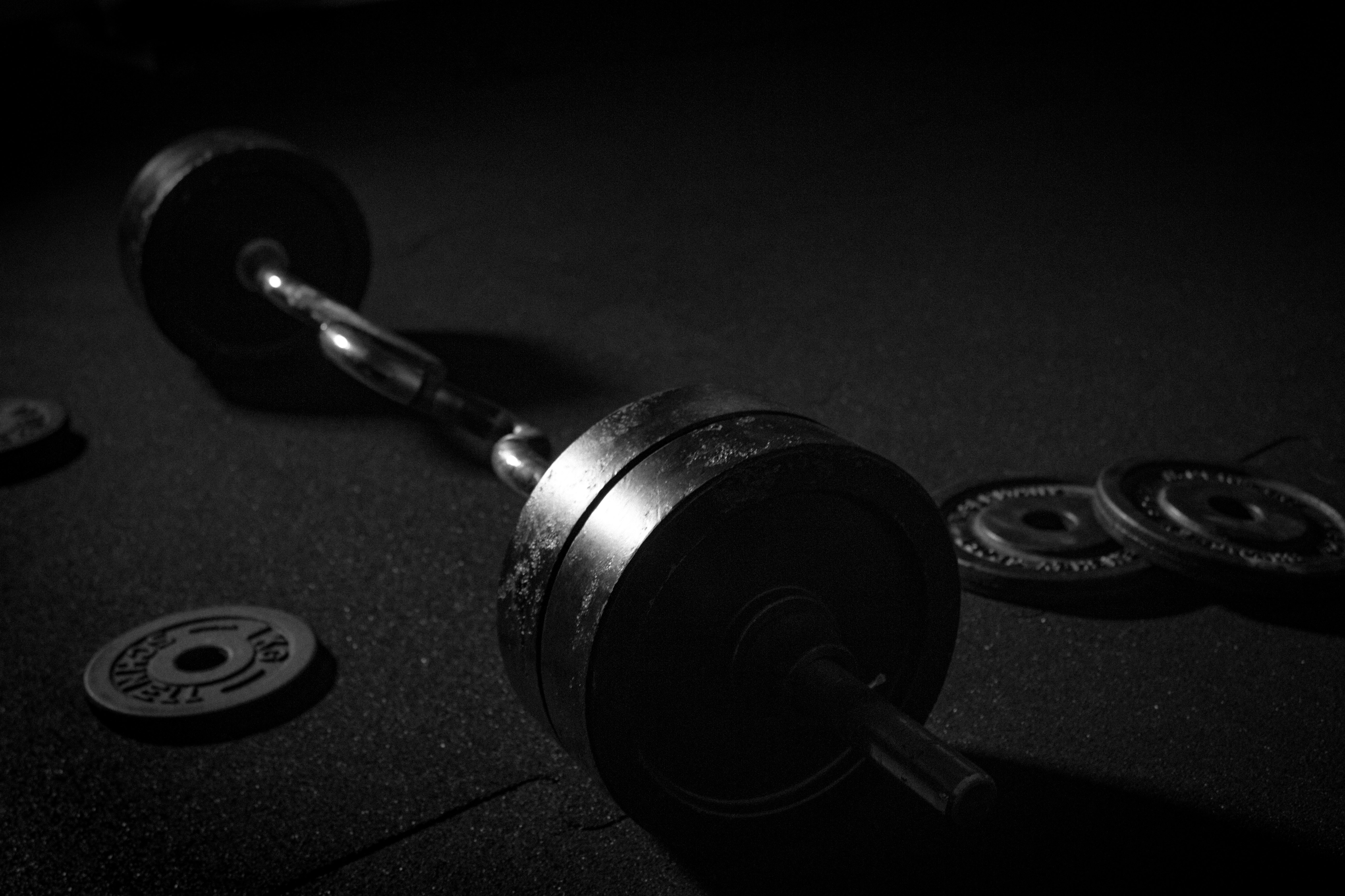 Weights in Gym Royalty-Free Stock Photo