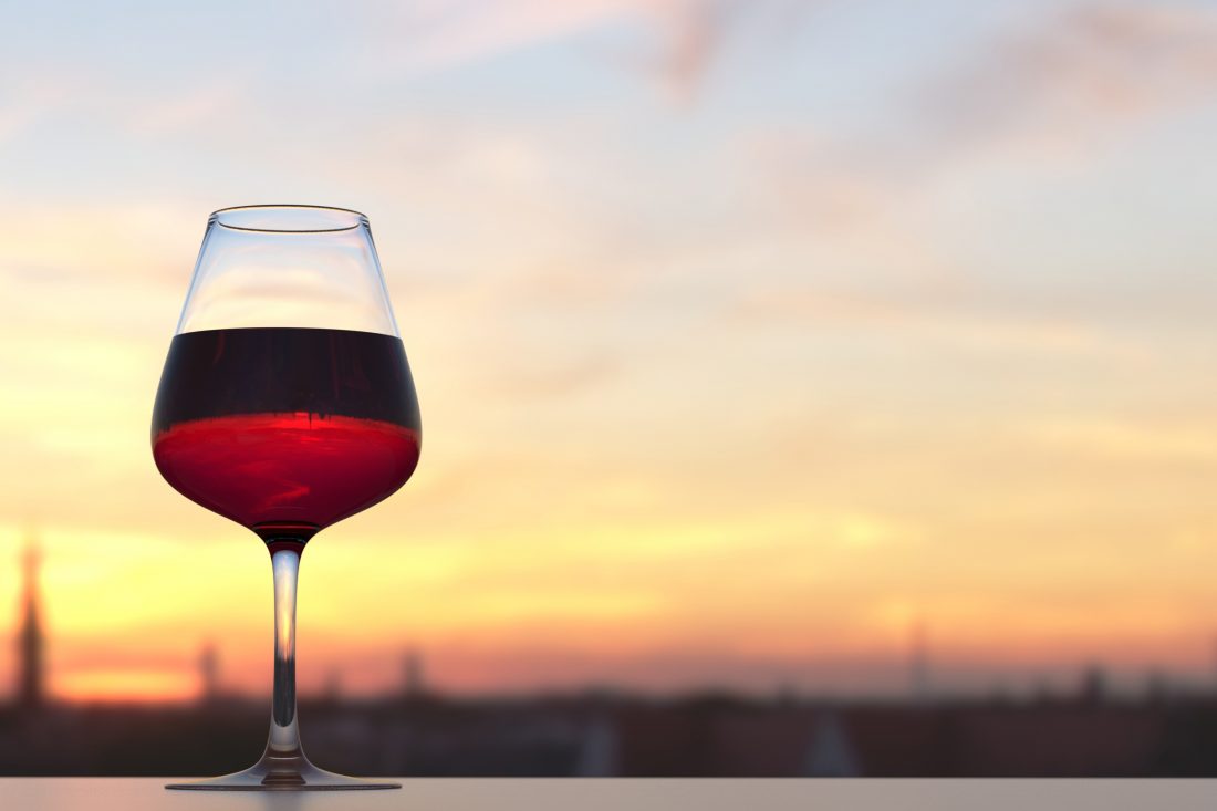 Free stock image of Wine Sunset