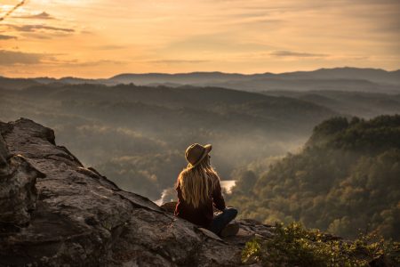 Woman on Mountain