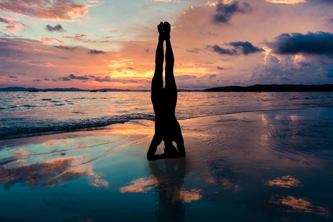 Free stock image of Beach Yoga