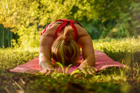 Woman Yoga Park